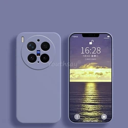 Enhanced Liquid Silicone TPU Phone Protector Cover - Rubber Case for Vivo X300 (Lavender Grey)