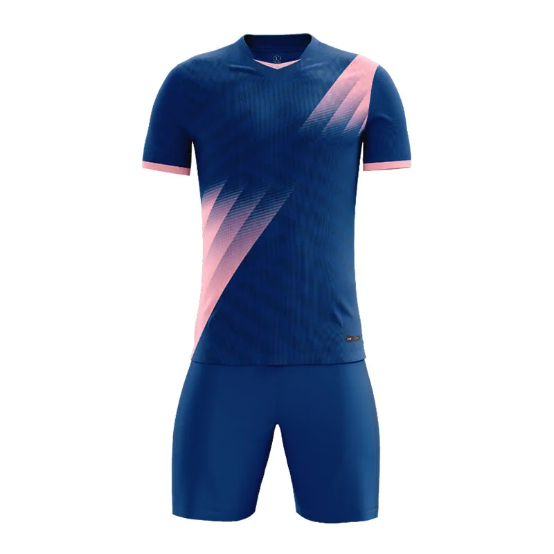 thumbnail image 1 of Conjunto de camiseta de fútbol para niños y hombres 22/23, 2 piezas, secado rápido, ropa deportiva de talla grande para niños y hombres, uniforme de entrenamiento de fútbol personalizado, 1 of 5