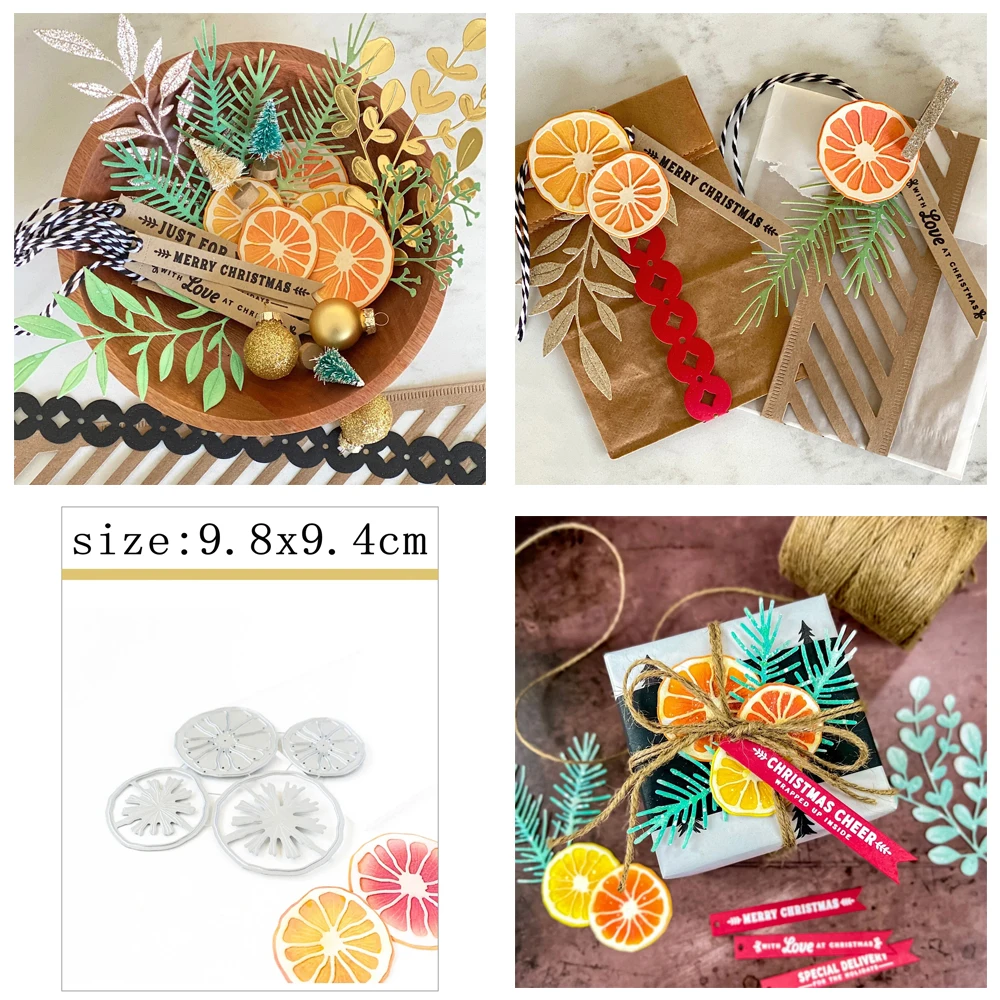 DriedCitrusSlicesDiesMetalScrapbookingAlbumCuttingDiesDIY