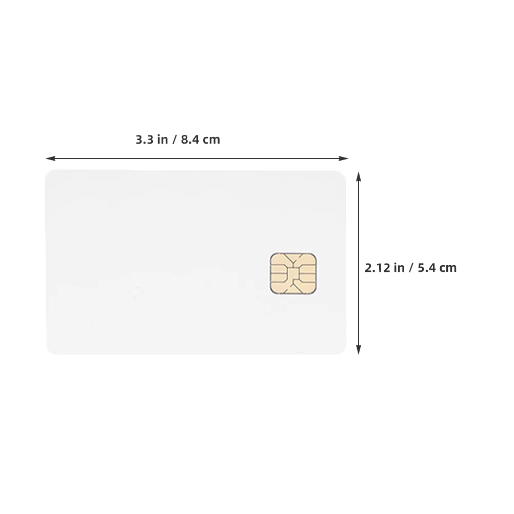15 Pcs Blank Credit Cards Pvc Programmable Coin Ic Tag Copper White with Chip Smart