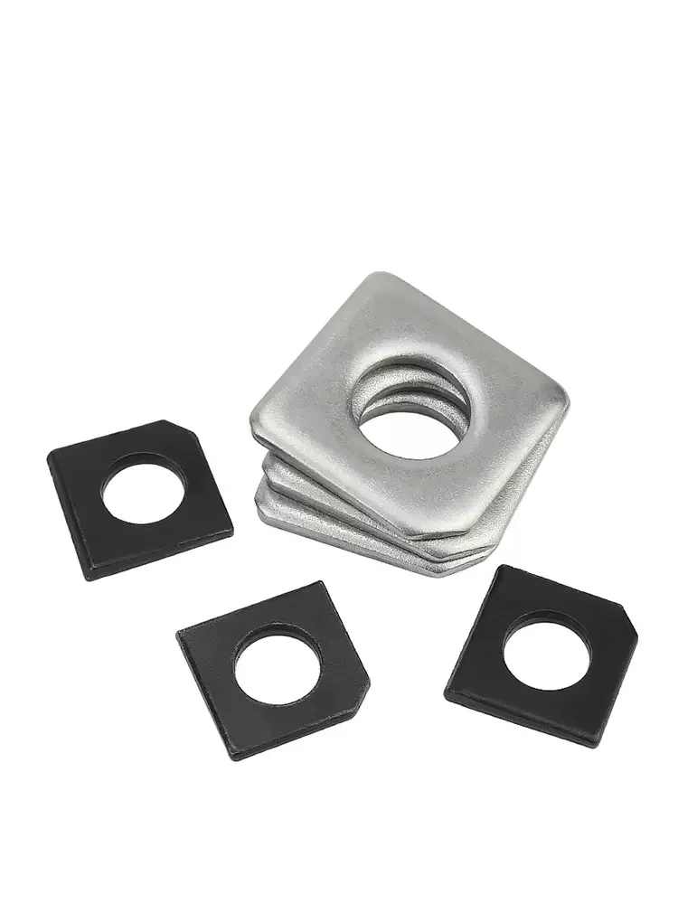 GB853304316StainlessSteelSquareTaperWashersforSlotSectionM6