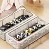 PVC Shoe Storage Foldable Shoes Bags Large Capacity Portable Space Saving Shoes Dust-proof Water-proof Transparent Storage Box 4