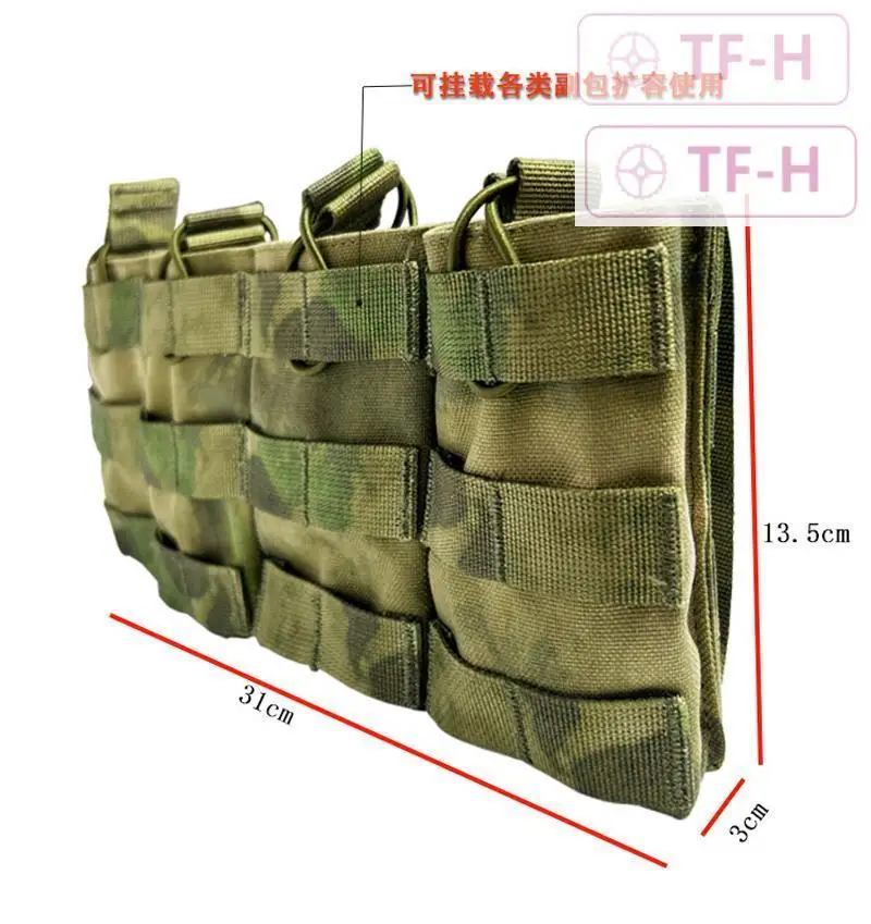 Gexgune Pochette tactique réglable et pliable Molle pour récupération de paintball Magazine Mag Dump (camouflage numérique