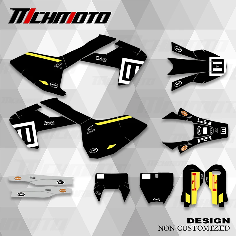 

MCHMFG для HUSQVARNA TE FE TC FC TX FS 125 250 350 450 2016 2017 2018, графические наклейки, Набор наклеек, фон для мотоцикла