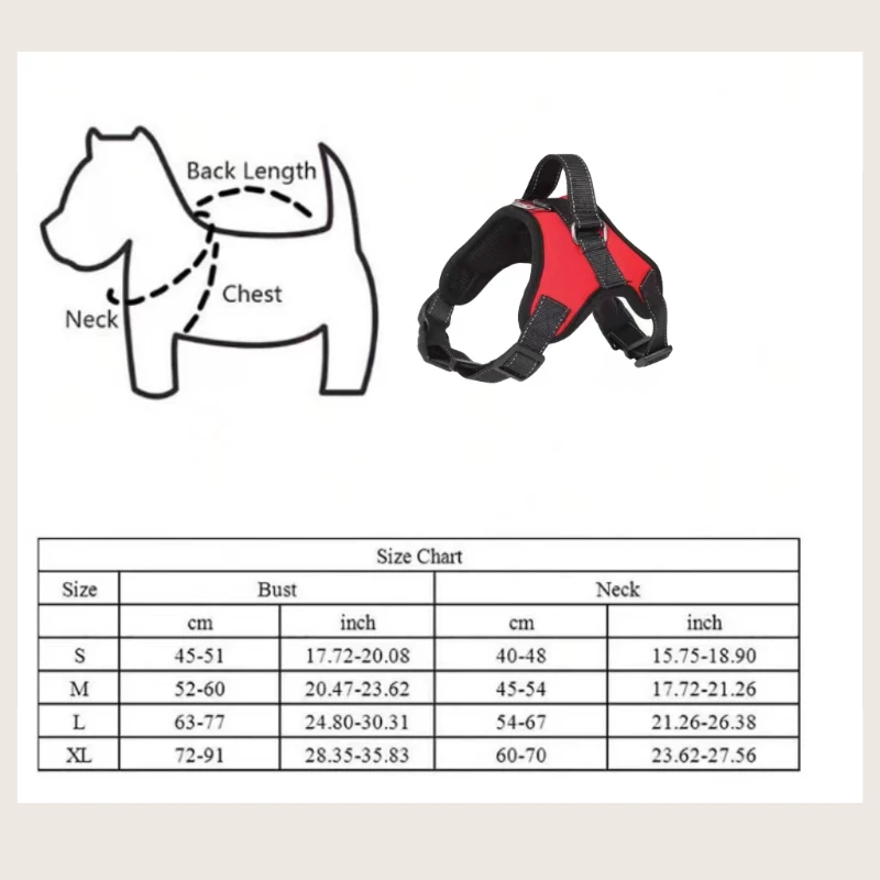 Pet Harness Medium and Large Dog Explosion-proof Oxford Cloth Bone Chest Back Adjustable Strong Handle