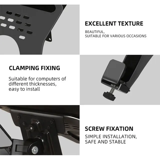 Laptop Halter Stehen 10-16" Höhe Einstellbare Desktop Soporte Monitor Tilt und Swivel Full-Motion Montieren Arm Suporte PC