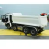 Metal 1/14 8x8 RC Hydraulic Dumper Truck Radio Control Full Tipper Sound Light 3-speed Transmission Differential Lock Axles Toy 4