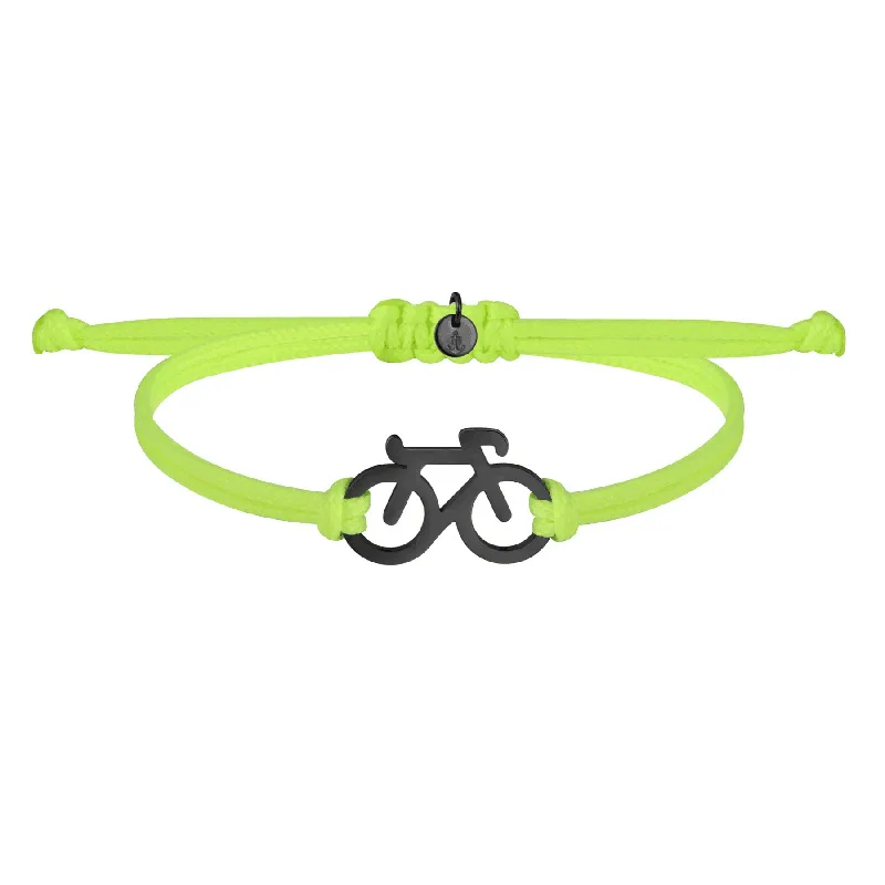 Trendy 2025 Pink Bicycle Pendant Sports Bracelet