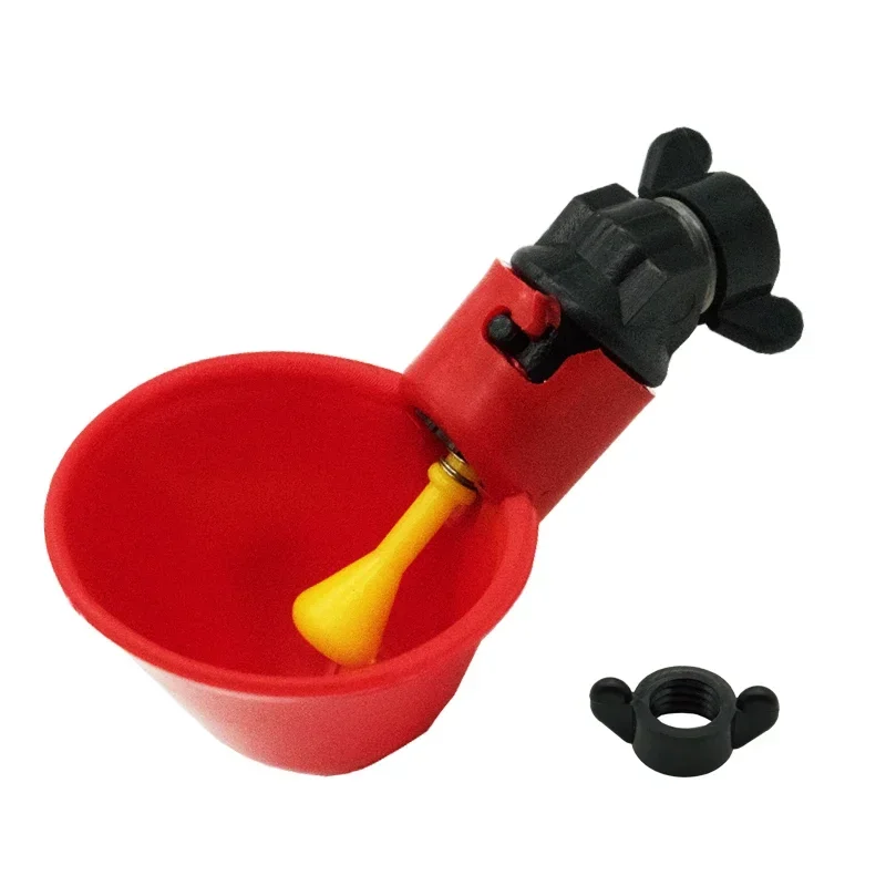 

50/100pcs Water Backyards Bowls,float Plastic Style Drinking Cups Poultry Chicken Automatic