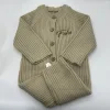 Personalized Solid Knitting Cotton Long Sleeve Outfit Toddler Baby Boys Girl Romper Spring Autumn Newborn Baby Girls Jumpsuit 5