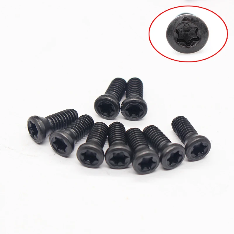 10pcs M2 M2.5 M3 M3.5 M4 M5 M6 Self Tapping Steel Torx Screw Tapping Replaces Carbide Insert Lathe Tool Alloy Steel 12.9