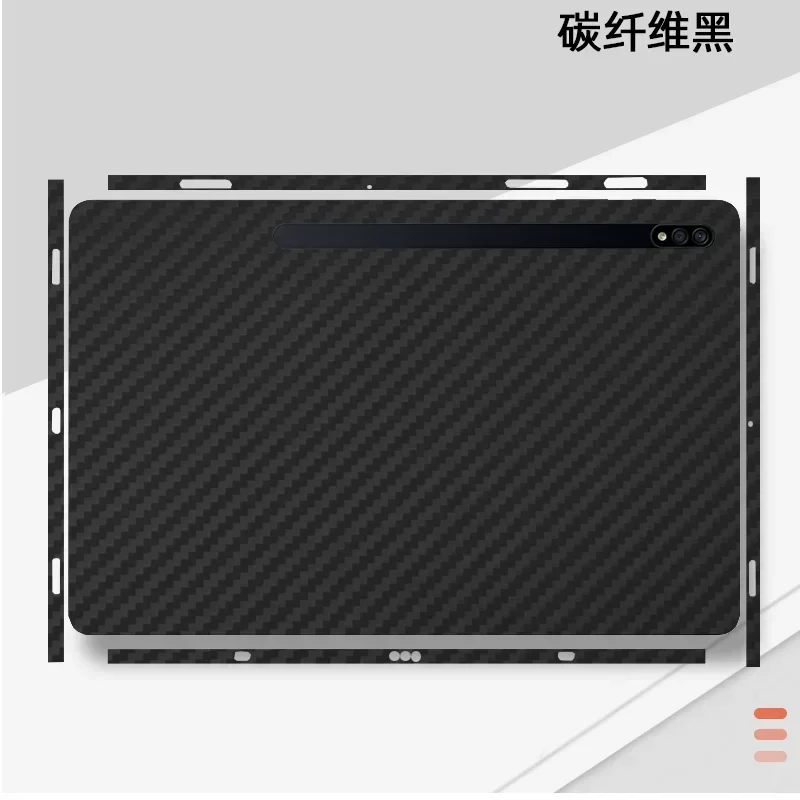 Pre-cut 1PCS Back+Side Skin Sticker Cover Protection Film For Samsung Galaxy Tab S7 FE T733 12.4 11 S8 Ultra 14.6