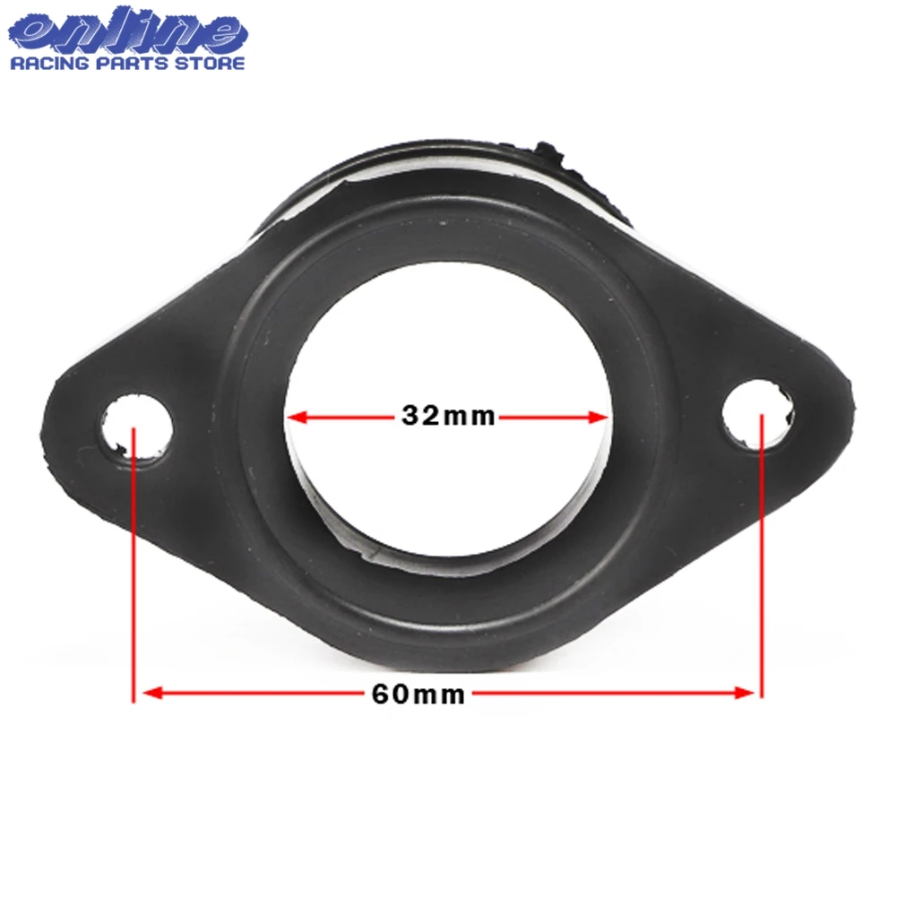 Motorcycle Carburetor Adapter Inlet Intake Pipe Rubber Mat PWK 32mm 34mm Carburetor Universal UTV ATV Pit Dirt Bike motorcycle carburetor repair kit