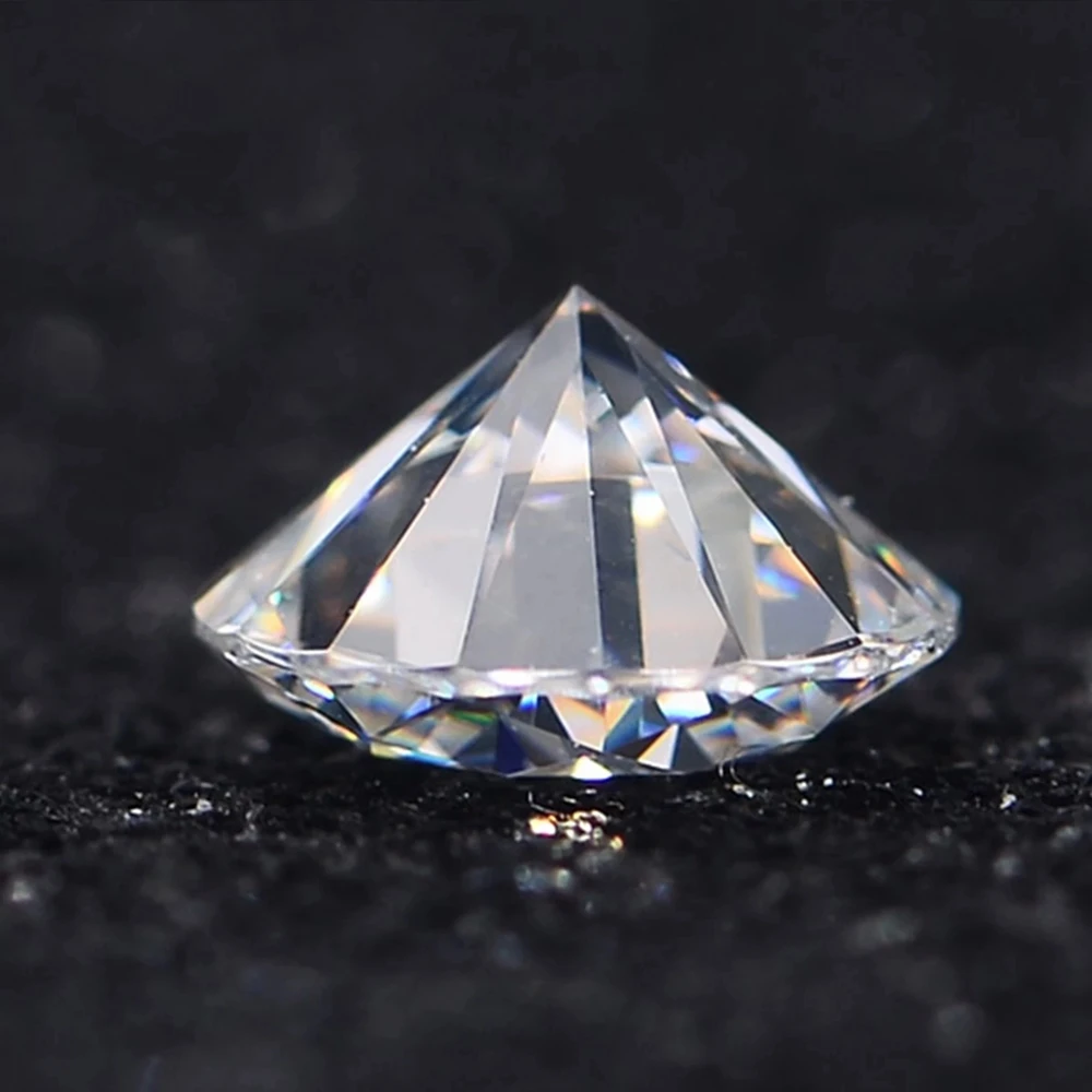 Moissanite Round Brilliant Cut 6.5MM 1CT VVS1 D Color Diamond Tested Loose Gemstones Fine Jewelry IsRabbit