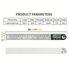 200mm Electronic Protractor Stainless Steel Digital Angle Ruler Inclinometer Angle Finder Digital Angle Gauge Measuring Ruler 4