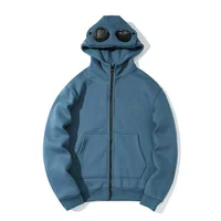 Fashion Men's Hoodies Hooded Sweatshirt Trend Zipper Up Sunglasses Hat Cardigan Jacket High Street Autumn Long Sleeve Warm Coats 2