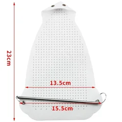 Durable Iron Shoe Pad for Enhanced Soleplate Protection (White1)