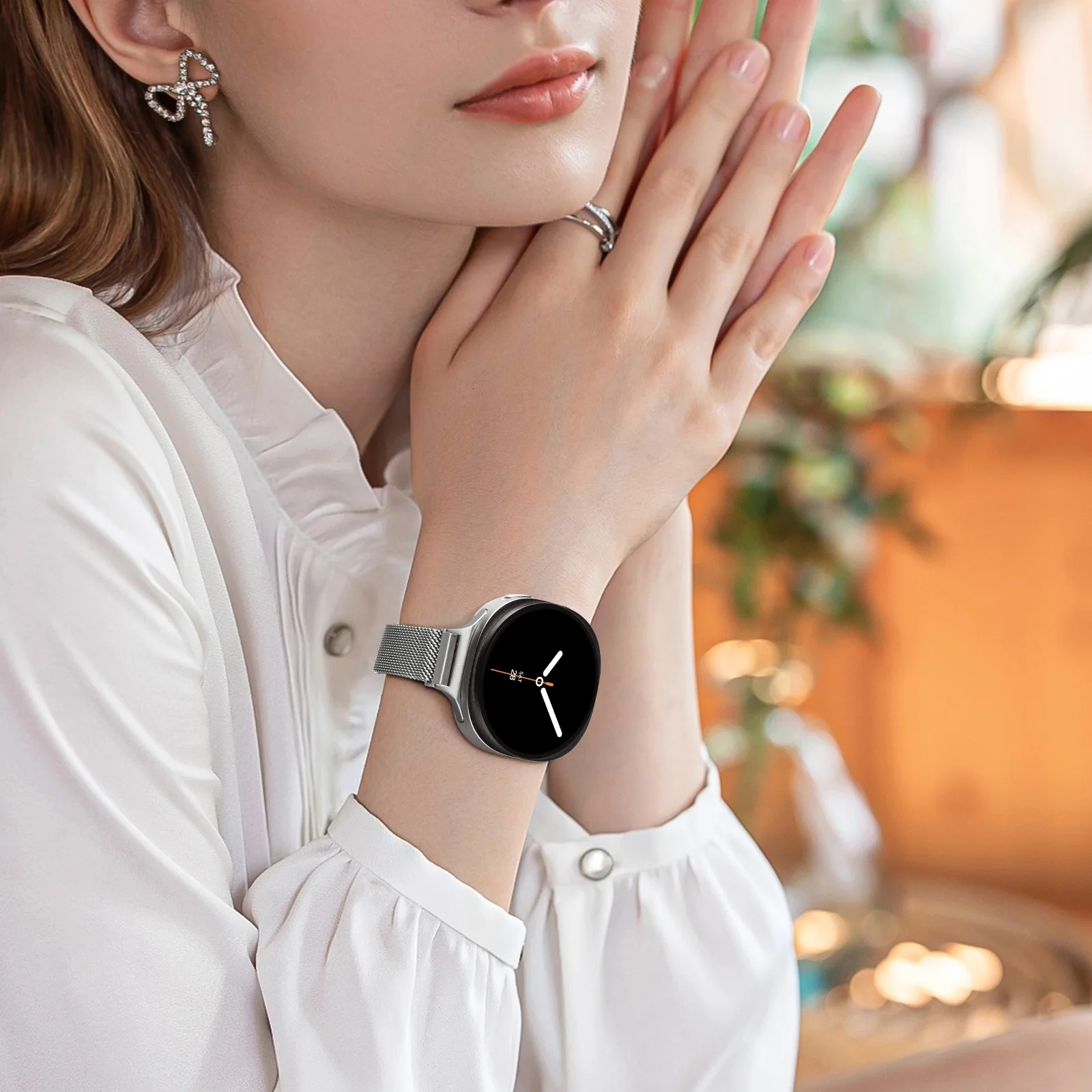 Schlankes Armband für Samsung Galaxy Watch 9 8 8 Classic 46mm 44mm 40mm, Milanaise-Magnetarmband, Correa Pulseira, Galaxy Watch 8 Armband – Detail 7