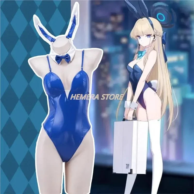 Anime Game Blue Archive Bunny Girl Asuma Toki Costume Cosplay Sexy Kawaii Women Roleplay Fantasia Halloween Party Panno Travestimento