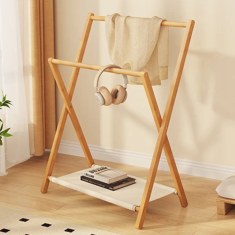 Clothes Rack Small Clothes Rack Bathroom Clothes Hanger Towel Rack Suitable for Vertical Clothing Racks in Bedrooms and Living Rooms