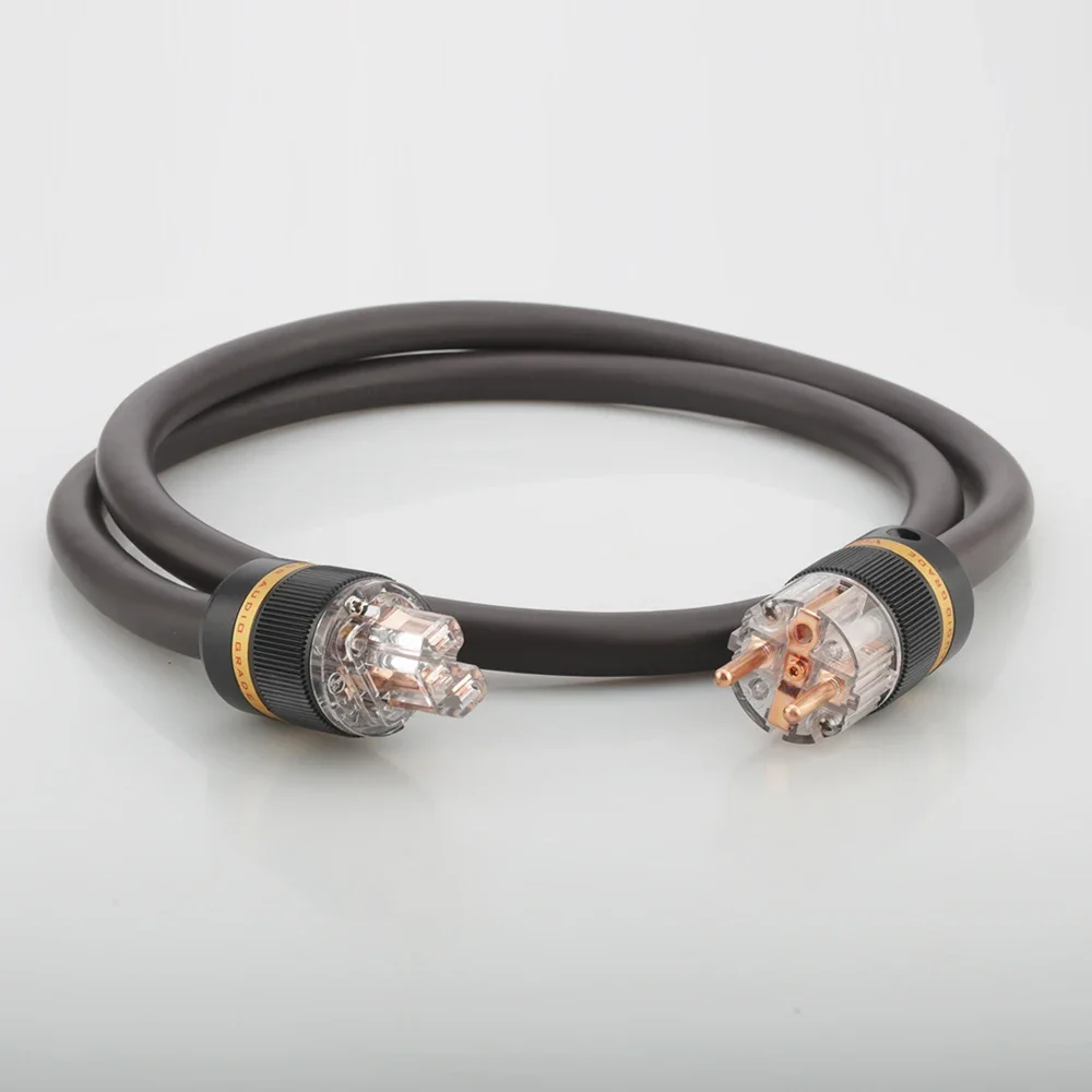 Hi-End Viborg VP1606 Power Cable 6mm Square AC Audio Grade Pure Copper Schuko Plug OFC RISR EU Schuko