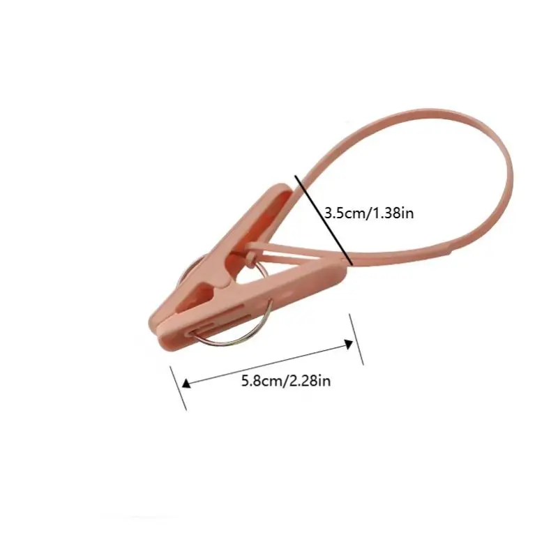 12-pack Hook Clip Clothes Hanger Household Clothesline Strong Small Windproof Clips For Drying Clothes Socks And Underwear