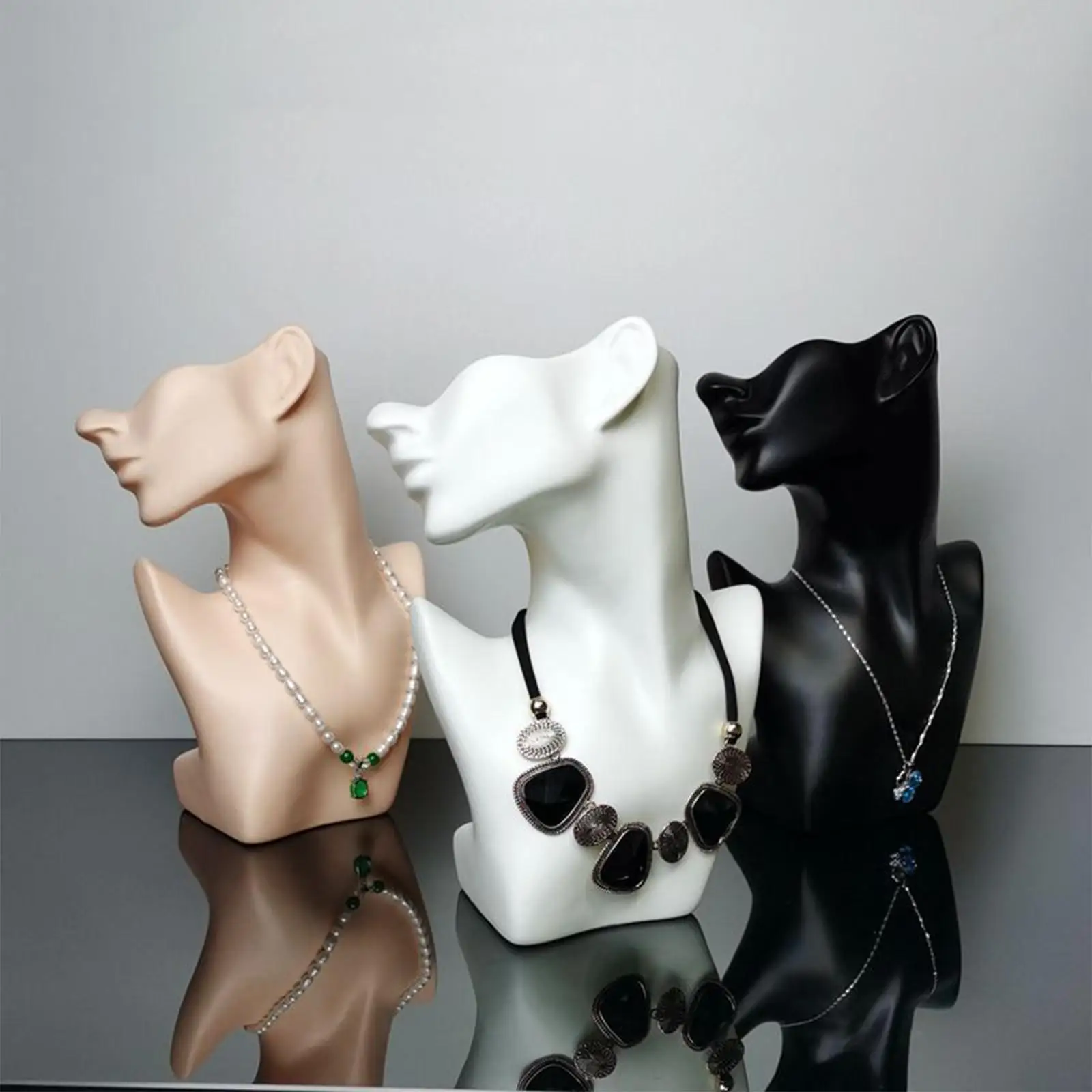 Espositore Per Collana Ciondolo Orecchino Manichino Supporto Per Testa Busto Modello Manichino Girocollo Organizzatore Di Gioielli Vetrina Rack