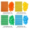 No. 1-500 Sheep Ear Tag Signs with The Word Ear Laser Typing Copper Head Earrings Farm Animal Identification Card 100Pcs 6