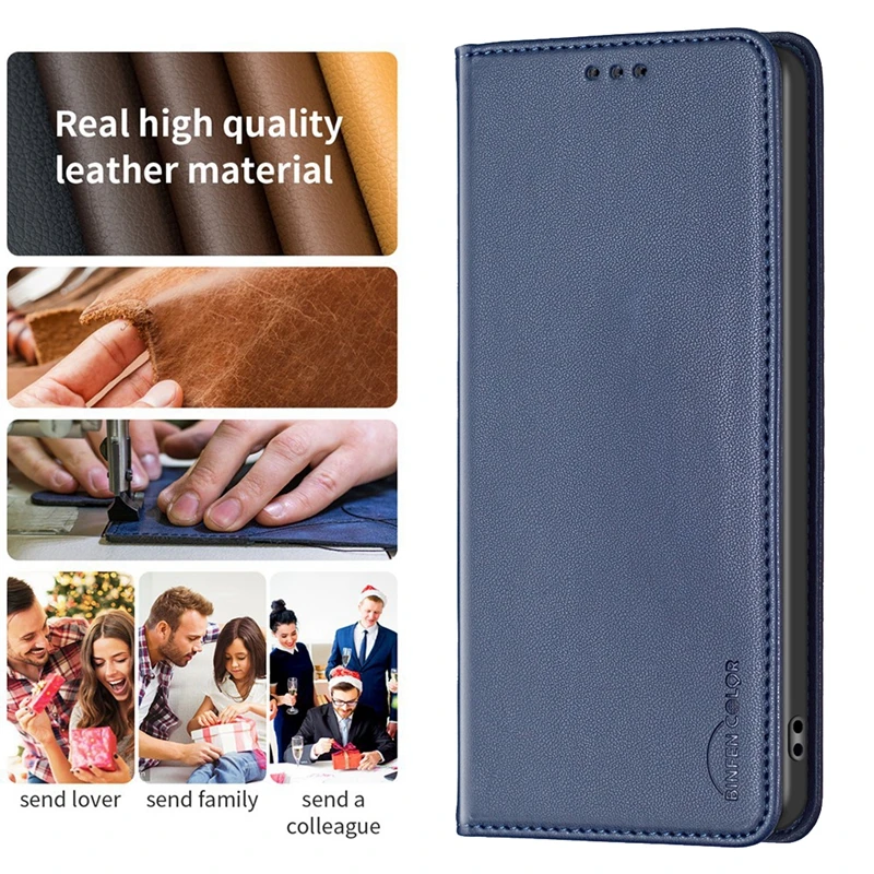 Luxury Leather Flip Magnetic Phone Case - Premium Protective Cover