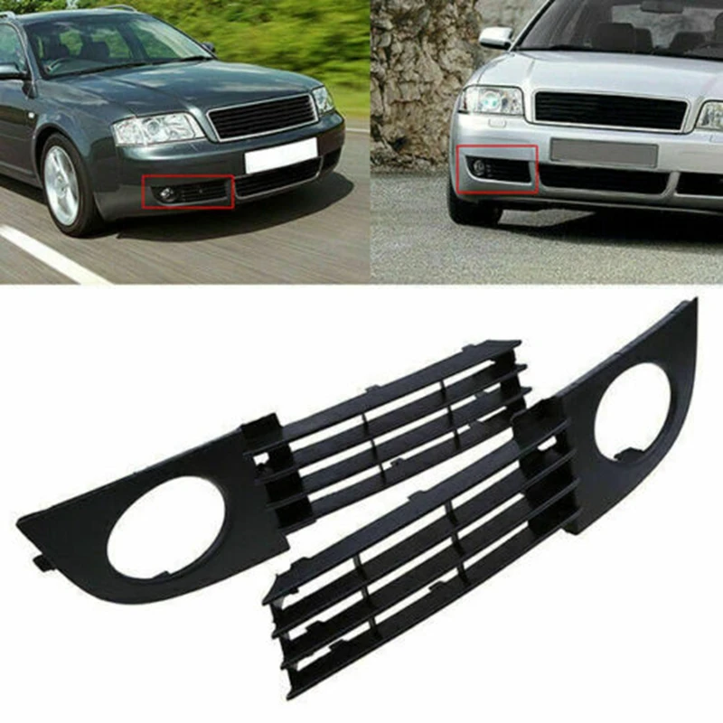 자동차 앞 범퍼 하단 안개등 그릴 커버, A6(C5) 세단 아반트 2002-2005 4B0807681T 4B0807681AC