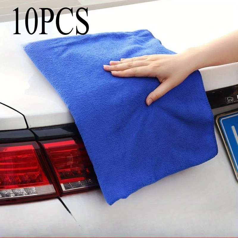 10PCS Car Towels, Household Kitchen Cleaning Cloths,Multifunctional Dishwashing Cloths,Car Cleaning Towels,Glass Cleaning Towels