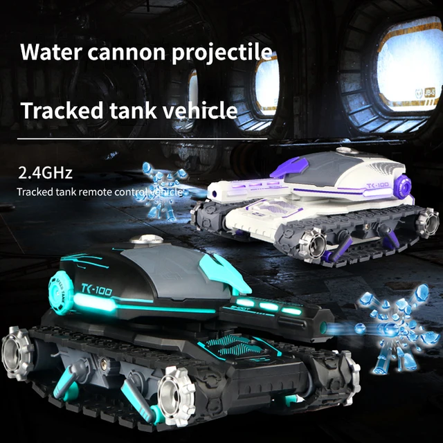 1:16 RC Water Bomb Tank Car Remote Control Watch Gesture Sensor 2.4G Radio Track Drive Multiplayer Car Electronic Toy for Gifts 2