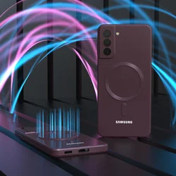 Luxury Magnetic TPU Phone Case - Soft Protective Cover for Note10Plus (Burgundy)
