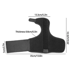 Aluminum - Enhanced Little Finger Support Strap with Tendon Protection and Wrist Guard (1pcs)