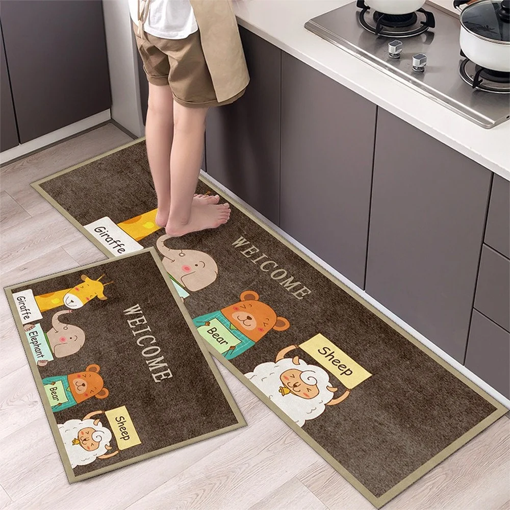 Top Super Absorbent Bath Floor Mat Water Absorption Non-slip Door Home  Kitchen Oil-proof Quick Drying Carpet Rug Toilet Washable - AliExpress