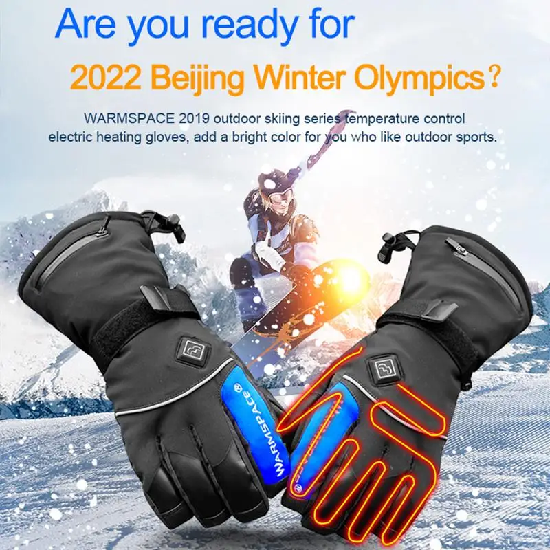 

Heated Gloves Touch-screen Heated Typing Gloves USB Rechargeable Hand Warmer For Driving Biking Running Skiing Snowboarding