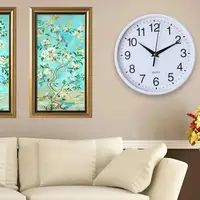 Numerals Wall Clock Stylish Accurate Round Wall Clocks for Easy-to-read Timekeeping Battery Operated Non-ticking Quartz Decor 1