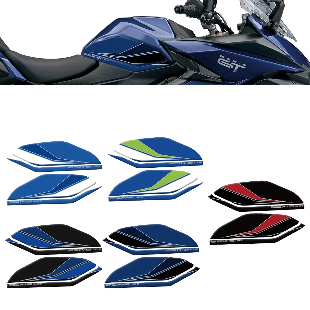 Motorcycle 3D Gel Knee  Tank Paint Protector Scratch Protection Decal Sticker For SUZUKI GSX-S1000GT GSX S1000GT 2022-2023