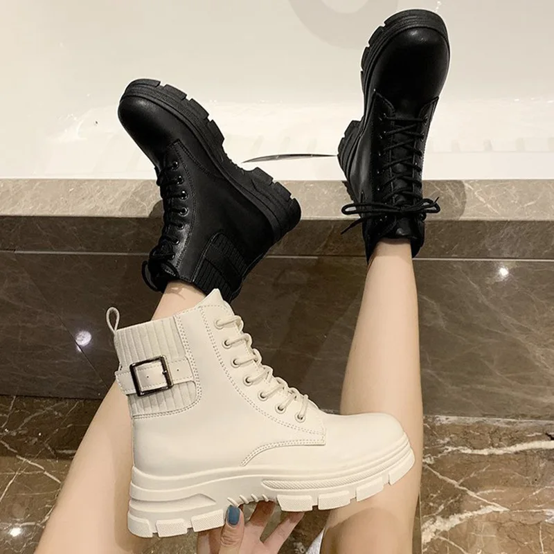 

New Arrivals Soft Boots Women Shoes Woman Boots Fashion Round Ankle Boots Winter Elastic Black Boots Comfortable Boots