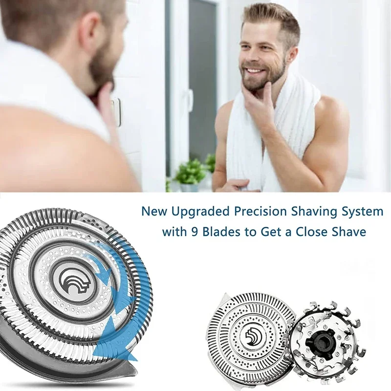 HQ9 Replacement Head Blades for Philips Norelco Shaver HQ9 HQ9070 HQ9080 HQ8240/8260 PT920 8140XL 8150XL 8160XL 8170XL Razor electric shaver head