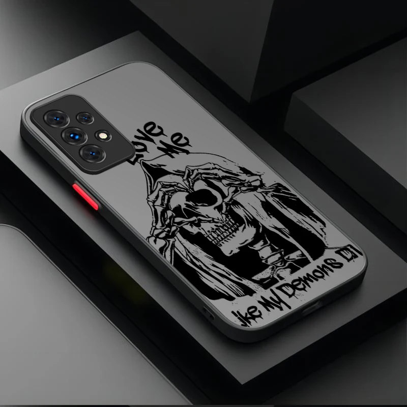 Black Graffiti Skull Phone Case Cover