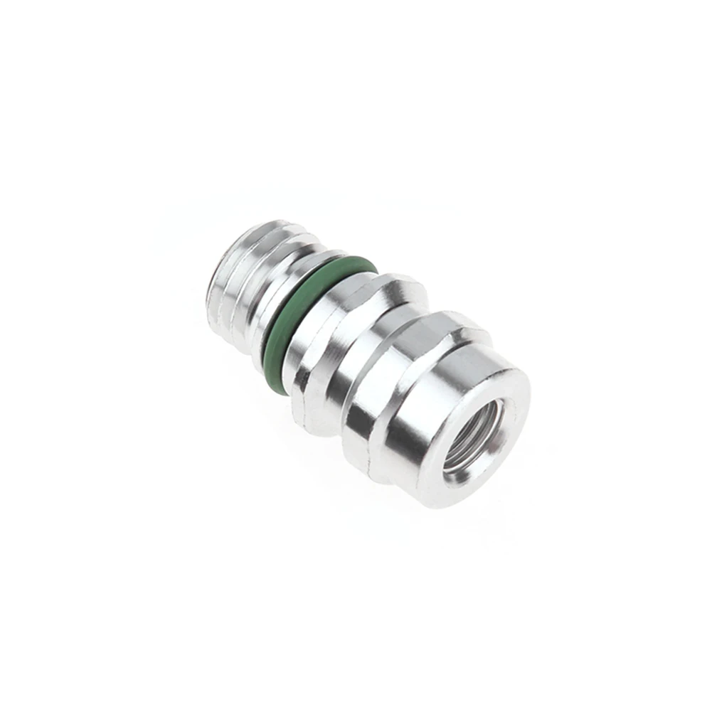 Rubber Metal AC Service Charge Port Ball Valve Cores with Caps