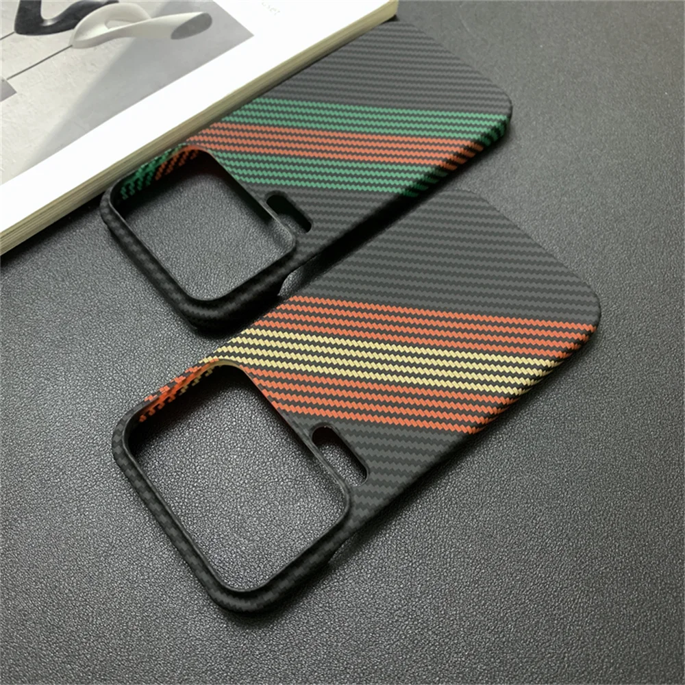 Vibrant Carbon Fiber Ultra Slim Phone Case - Protective Back Cover
