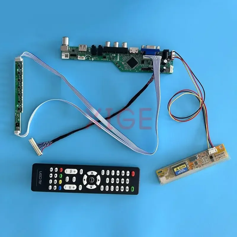 

LCD Controller Driver Board Fit CLAA154WA04 CLAA154WA05 1CCFL Display 1280*800 Analog TV LVDS 30 Pin Kit DIY AV+USB+IR+VGA+HDMI