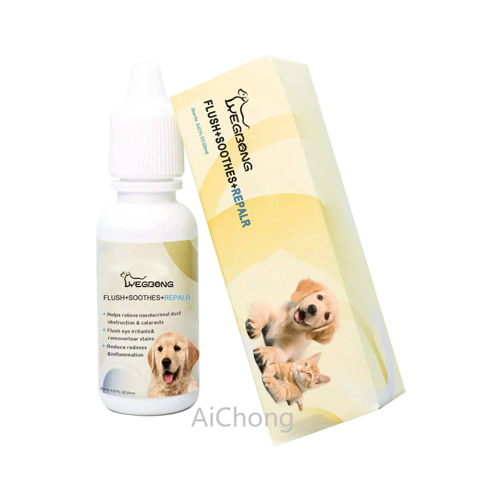 28g EYE DROPS FOR PETS Helps Relieve Nasolacrimal Duct Obstruction