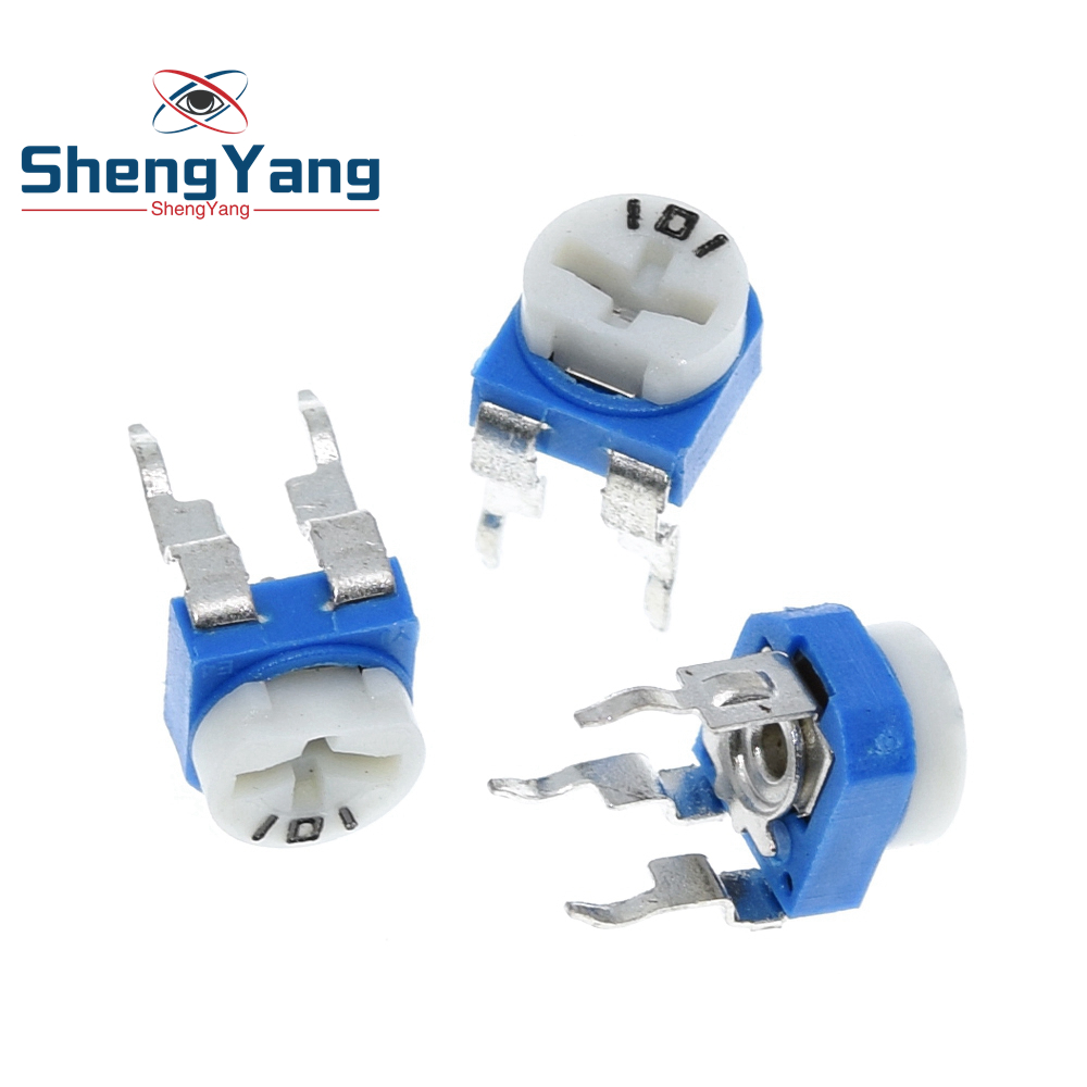 TZT 10pcs Rm065 Rm-065 100 200 500 1k 2k 5k 10k 20k 50k 100k 200k 500k 1m Ohm Trimpot Trimmer Potentiometer Variable Resistor