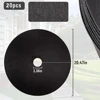 20pcs Non-Woven Tree Mulch Ring Reusable Tree Weed Barrier Mat Degradable Used inhibit Growth and Control Plant Root Protection 2