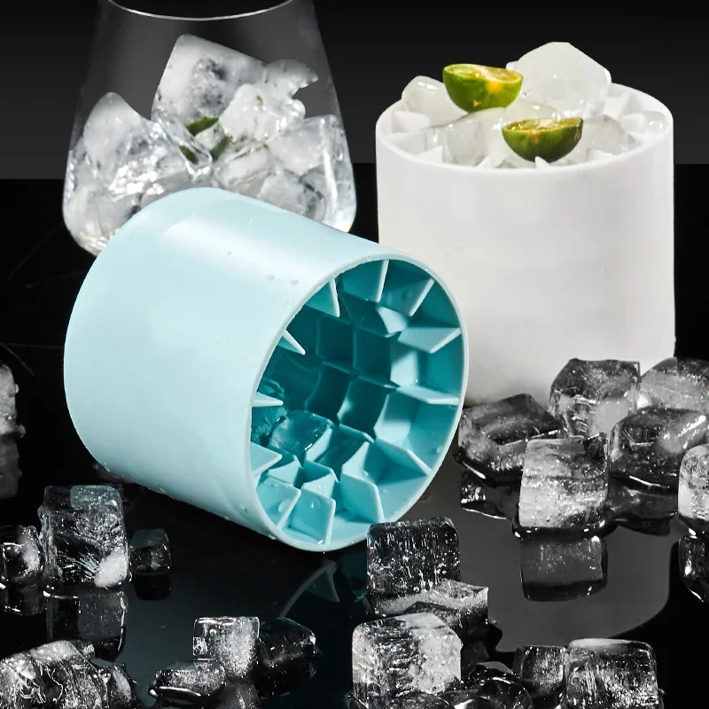 

Ice Bucket Cup Mold Ice Cubes Tray Food Grade Quickly Freeze Silicone Ice Maker Creative Design Bucket Whiskey Beer Maker