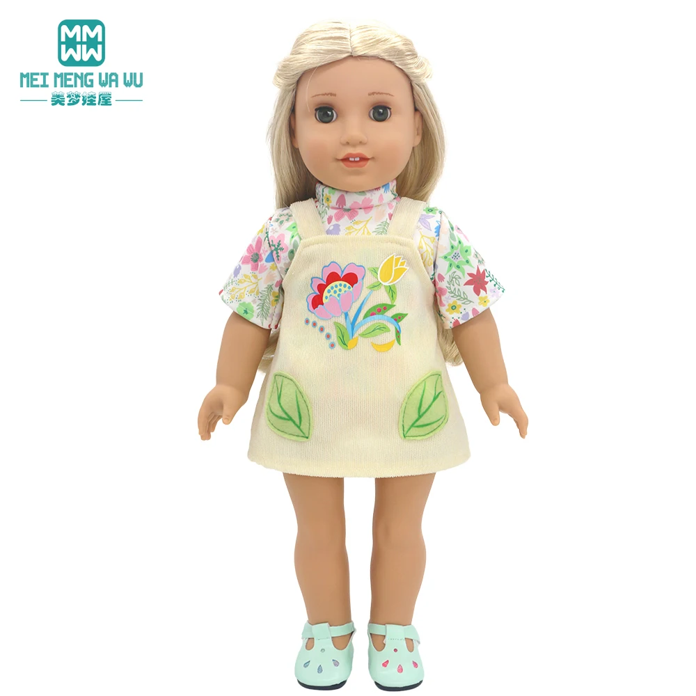 Baby clothes for doll fit 43 cm new born doll accessories Fashion sequined jackets and dresses Christmas gifts for kids 6