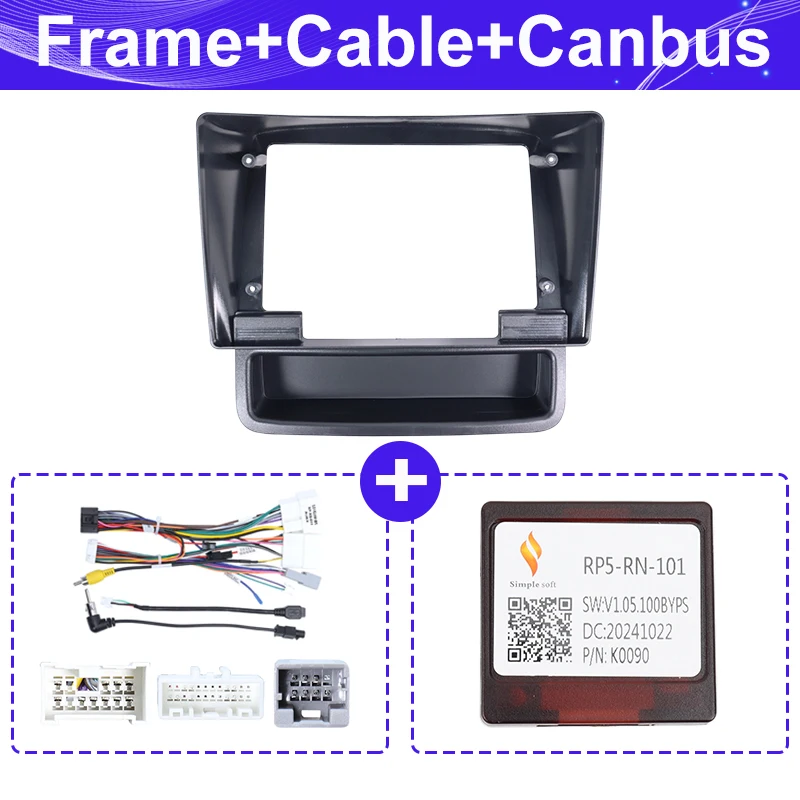 Marco Adaptador Autoradio Para Renault Trafic Y Opel Vivaro 2006-2015 - Panel De 9/10.1 Pulgadas